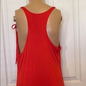 Old navy orange racerback summer dress szM